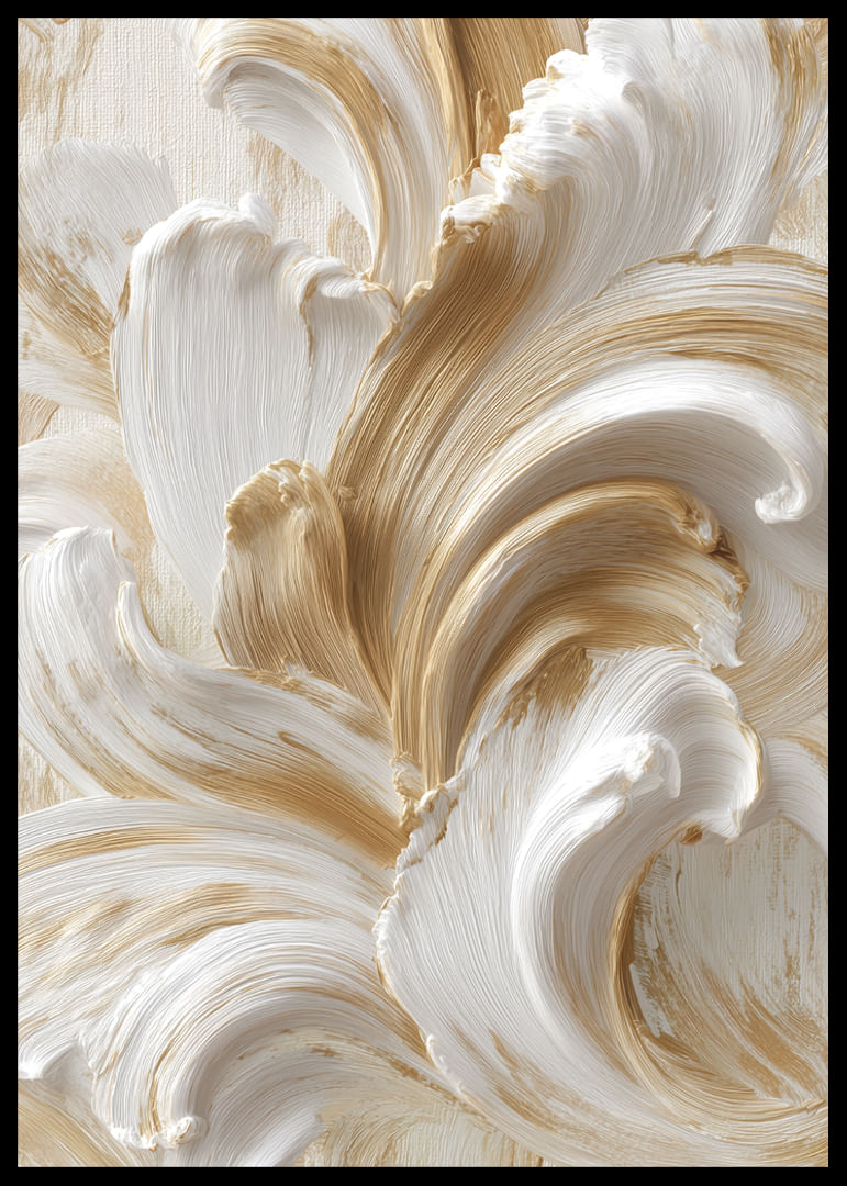 Golf van gouden penseelstreken in elegante beweging-12