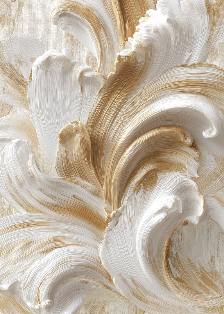 Golf van gouden penseelstreken in elegante beweging-12