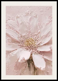Soft brushstrokes shape a dreamy flower in light pink-2