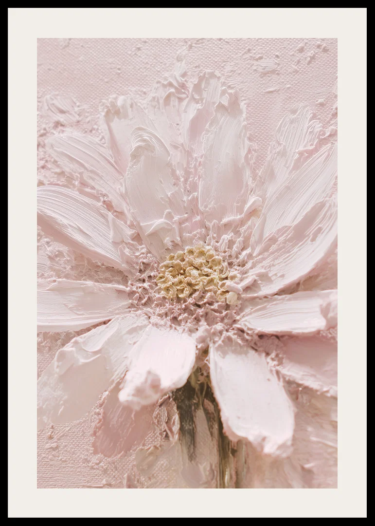 Soft brushstrokes shape a dreamy flower in light pink-12