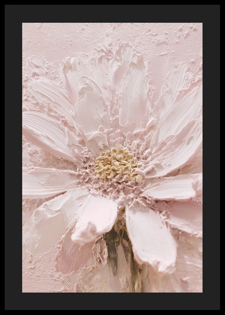 Soft brushstrokes shape a dreamy flower in light pink-12