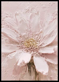 Soft brushstrokes shape a dreamy flower in light pink-6