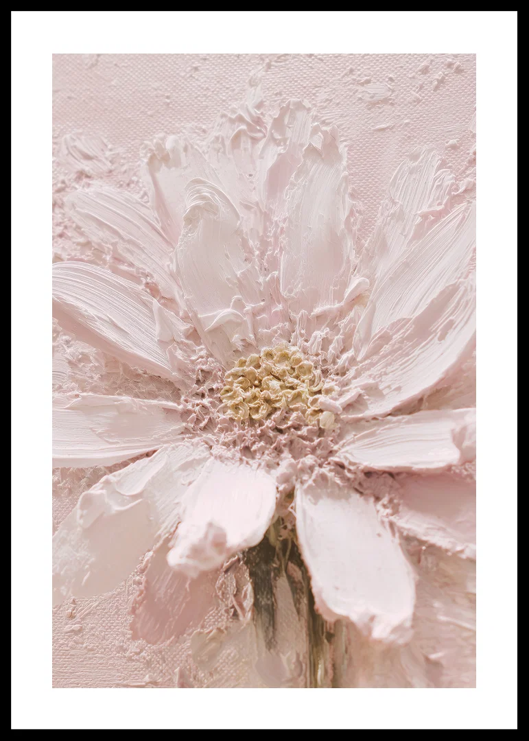 Soft brushstrokes shape a dreamy flower in light pink-12
