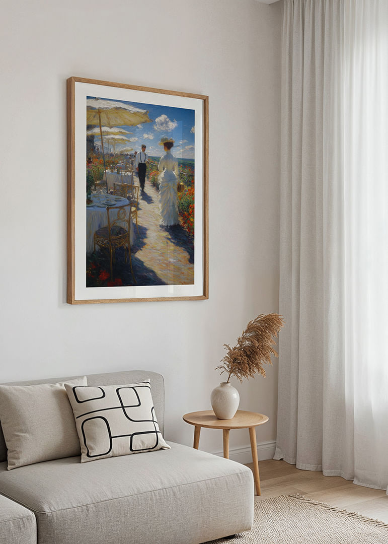 Slnečná scenéria elegancie a nadčasového štýlu v krásnej záhrade-12