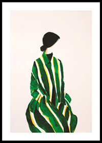 Elegantie en rust in groene en gele tinten-0