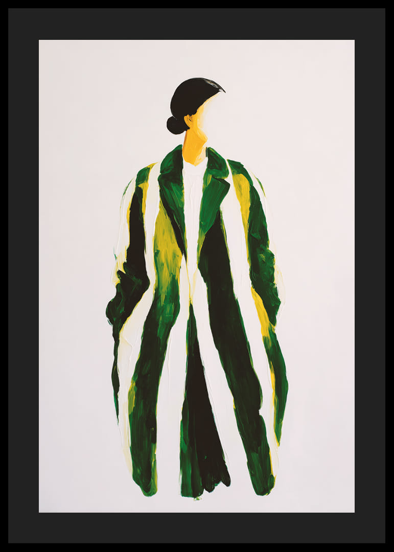 Abstract elegance in green and yellow, which catches the eye-12