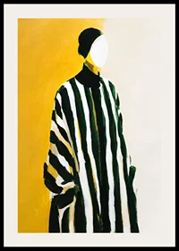 Strong stripes meet a yellow background in timeless elegance-2