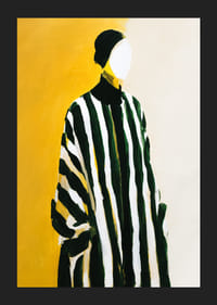 Starka ränder möter en gul bakgrund i tidlös elegans-5