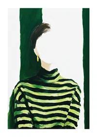 Captivating minimalism with green hues and mystery-1