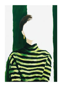 Minimalismo cautivador con tonos verdes y misterio-1