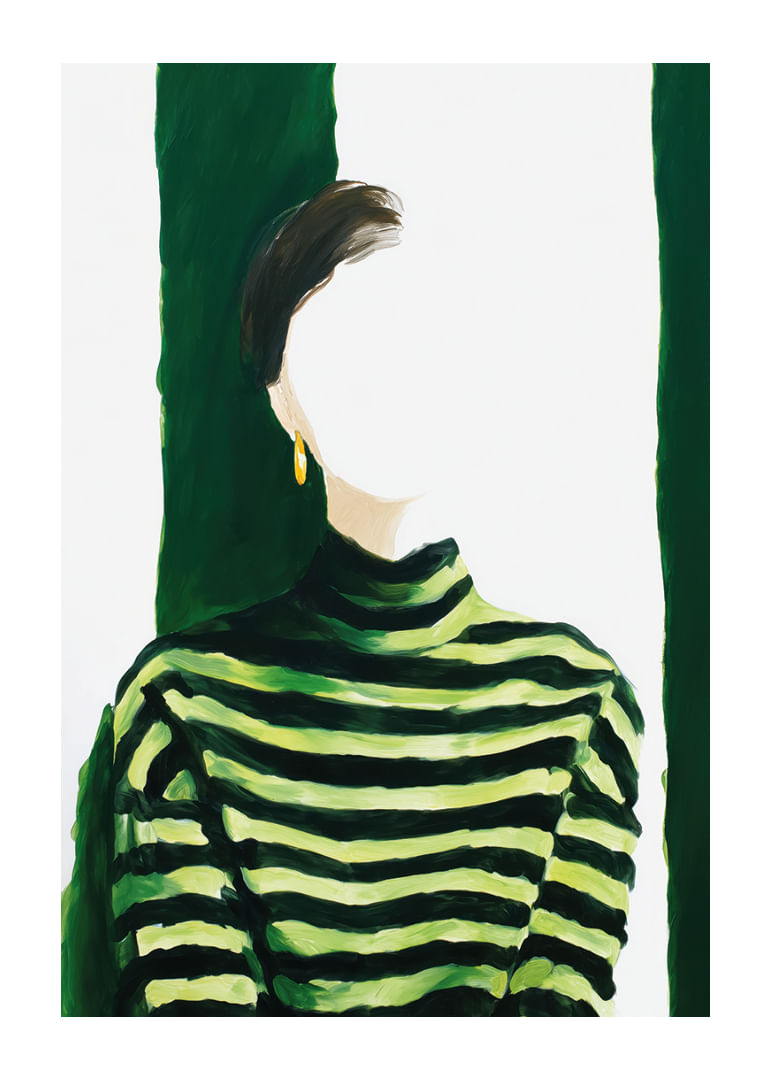 Minimalismo cautivador con tonos verdes y misterio-12