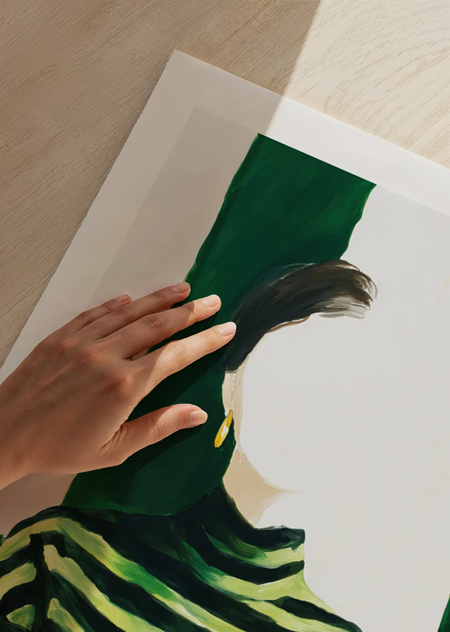 Captivating minimalism with green hues and mystery-12