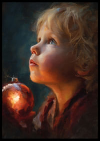 Een kind straalt met kerstinspiratie-2