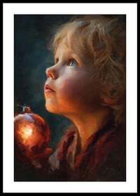 Een kind straalt met kerstinspiratie-0