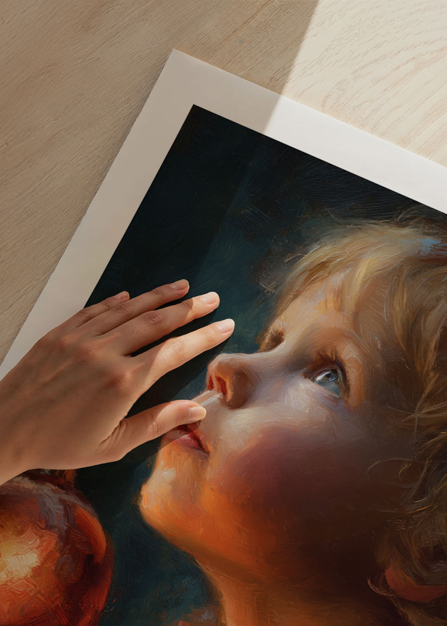 Een kind straalt met kerstinspiratie-12