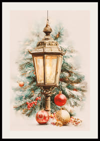 Julstämning med magiskt ljus och dekorationer-2