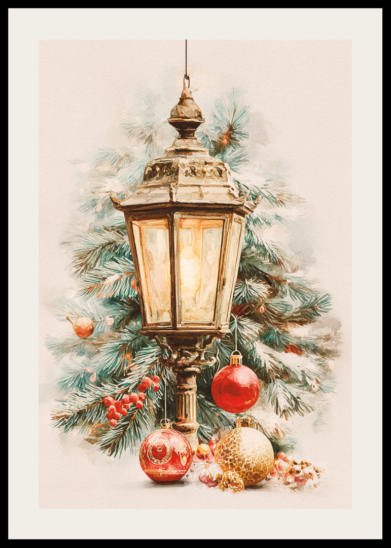 Julstämning med magiskt ljus och dekorationer-12