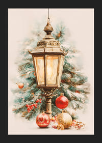 Julstämning med magiskt ljus och dekorationer-5