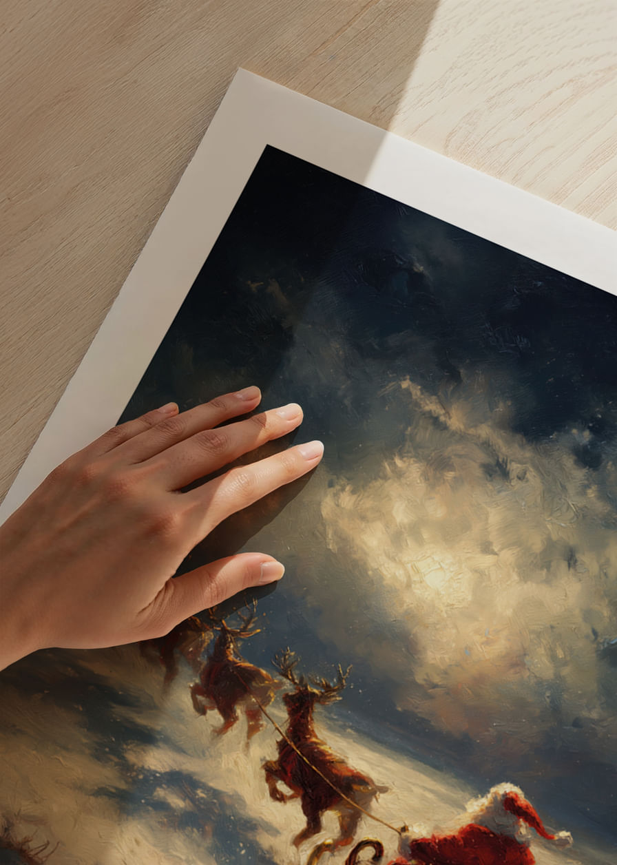 En magisk slädtur genom ett vinterlandskap under stjärnhimlen-12