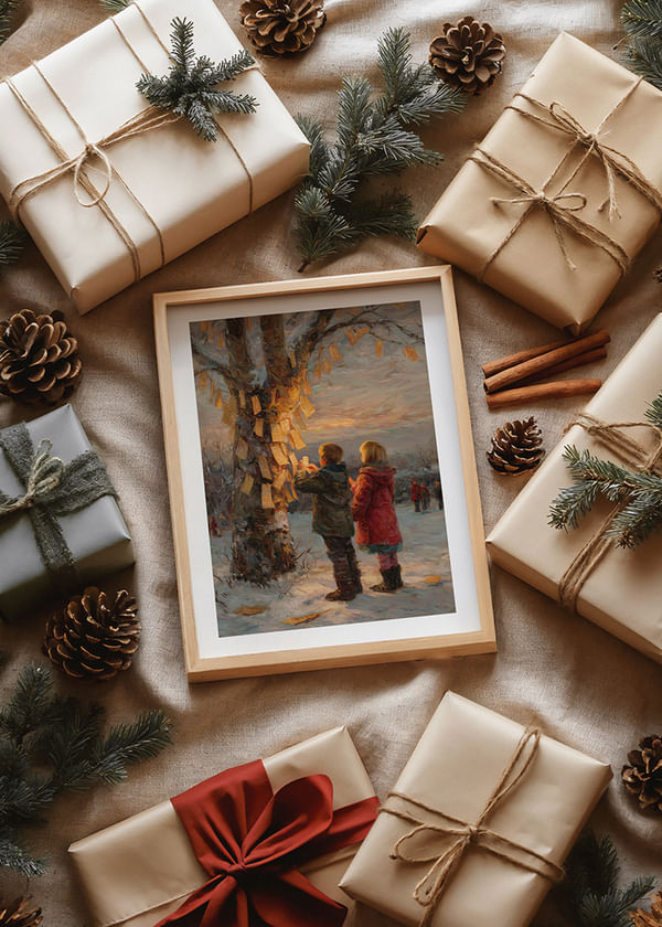 Poster Winter Children Wishes crossfade