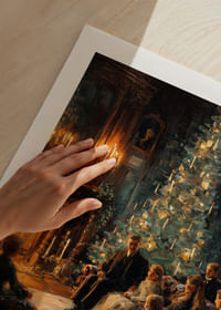 Christmas coziness by the fire with the tree's radiant light-5