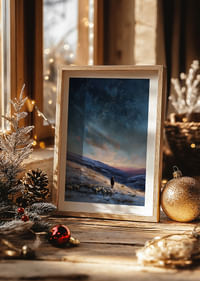 En herde leder sina får under en stjärnklar himmel-4