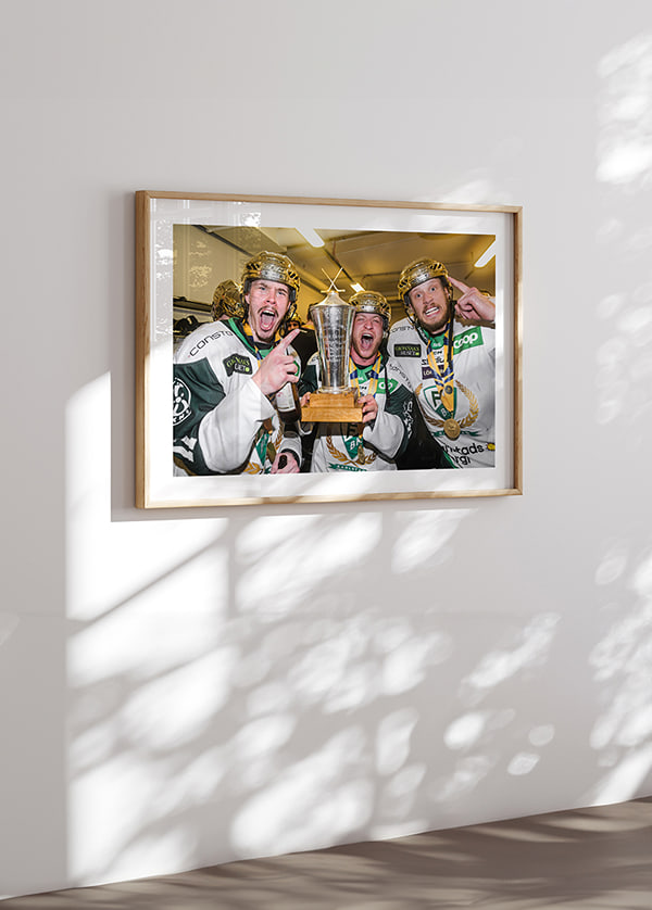 Poster SM-Guld Färjestad BK 2022 No3 crossfade