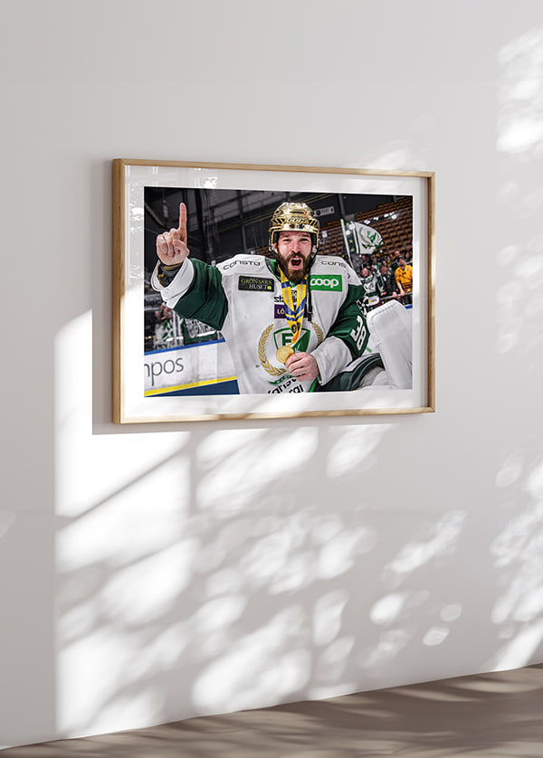 Poster SM-Guld Färjestad BK 2022 No8 crossfade