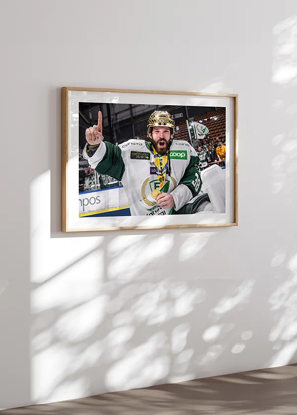 Poster SM-Guld Färjestad BK 2022 No8 crossfade
