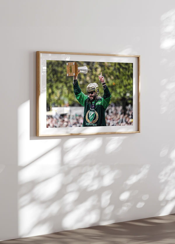 Poster SM-Guld Färjestad BK 2022 No14 crossfade