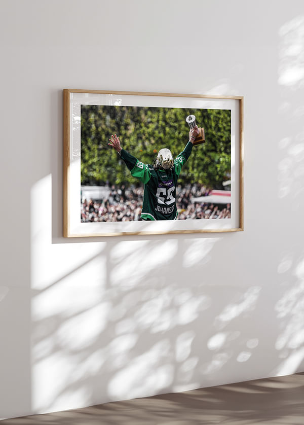 Poster SM-Guld Färjestad BK 2022 No15 crossfade