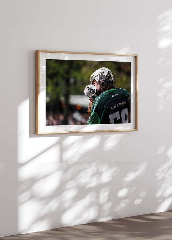 Poster SM-Guld Färjestad BK 2022 No17 crossfade