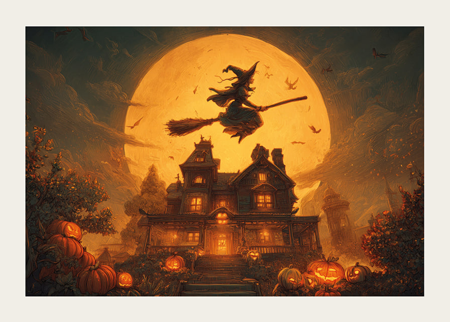 Mágia a tajomstvo počas mesačnej halloweenskej noci-12