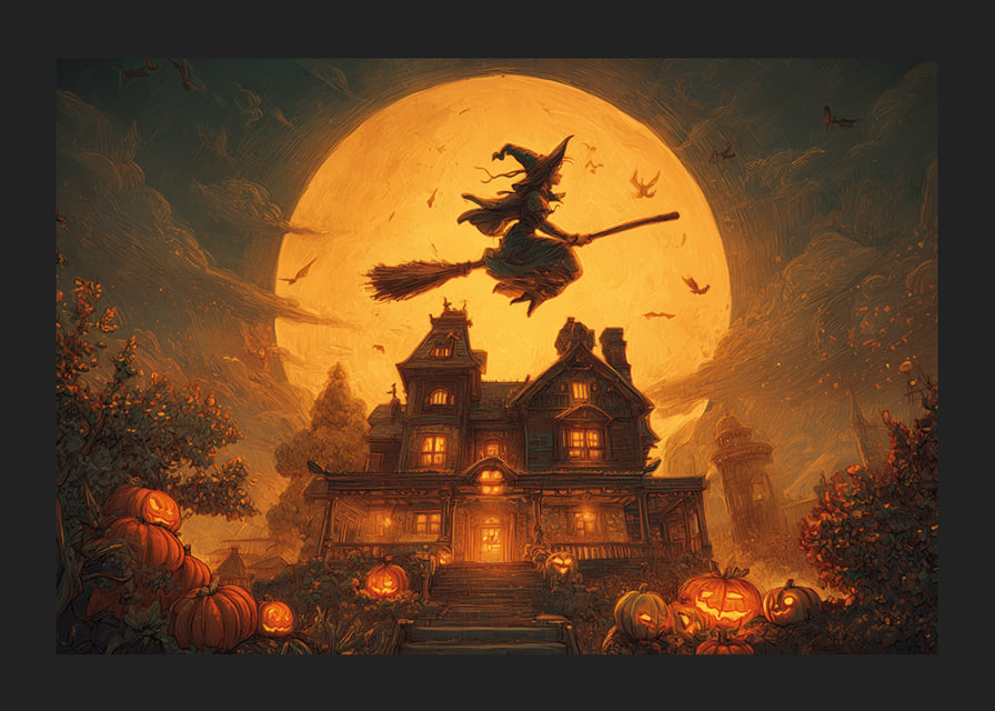 Mágia a tajomstvo počas mesačnej halloweenskej noci-12