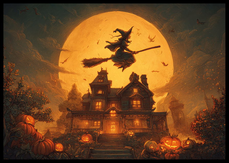 Mágia a tajomstvo počas mesačnej halloweenskej noci-12