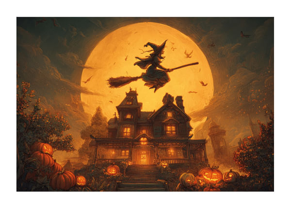 Poster Moonlit Witch Flight