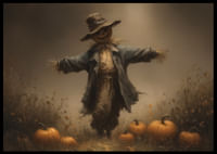 Egy ijesztő madárijesztő őrzi az őszi tájat-2