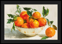 Friskhet och liv med en skål av strålande apelsiner-4