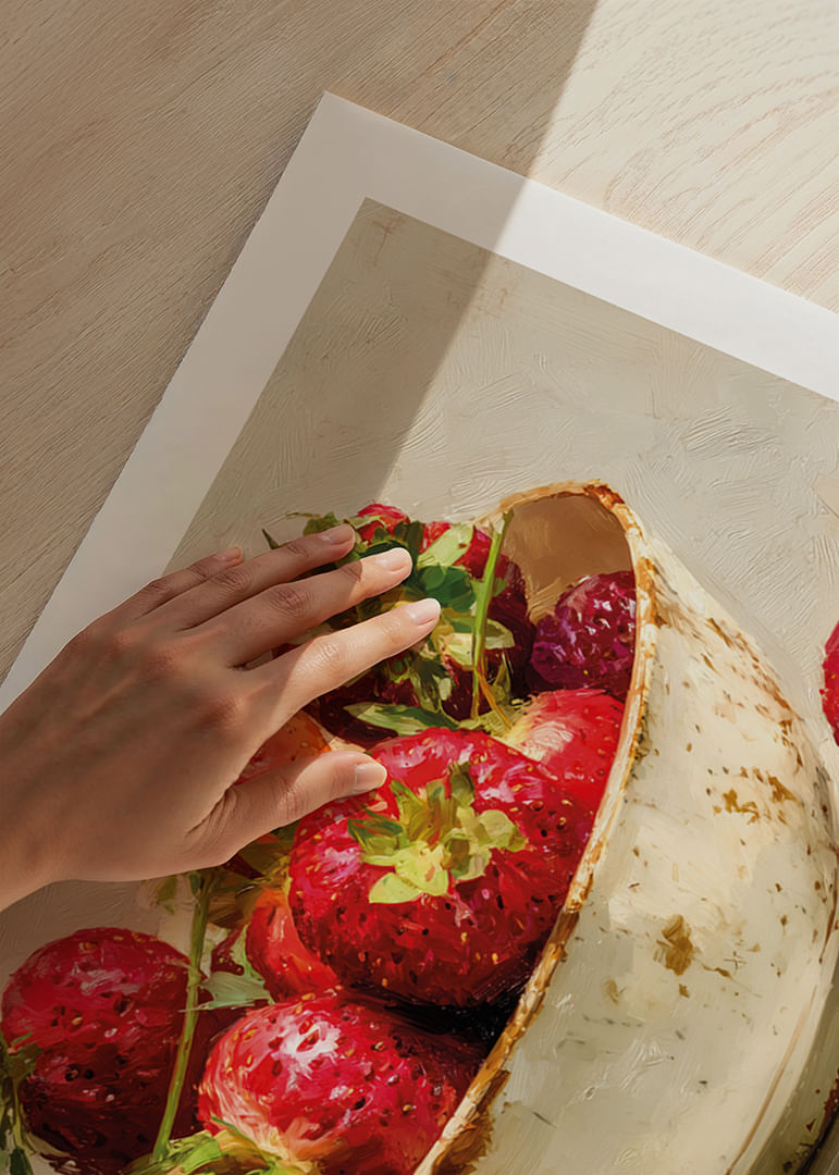 Des fraises juteuses dans un bol rustique au charme nostalgique-12