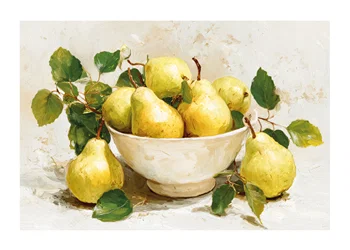 Poster Still Life Bowl With Pear No2