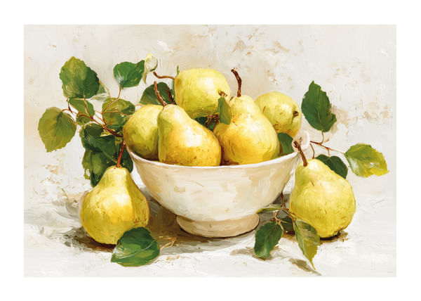 Poster Still Life Bowl With Pear No2