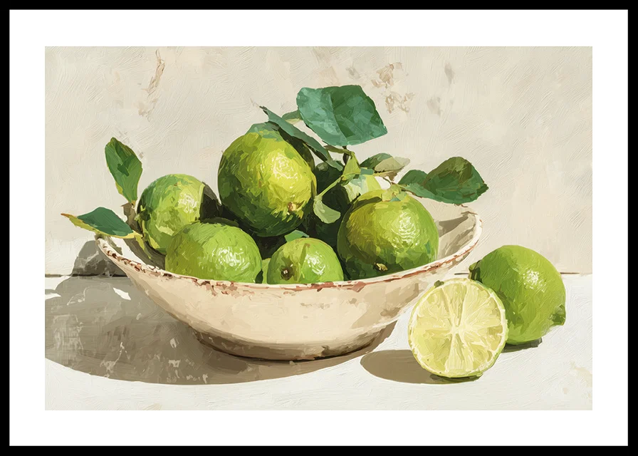 The freshness of lime captured in a timeless art form-12