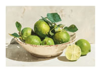 La fraîcheur du citron vert capturée dans une forme d'art intemporelle-1