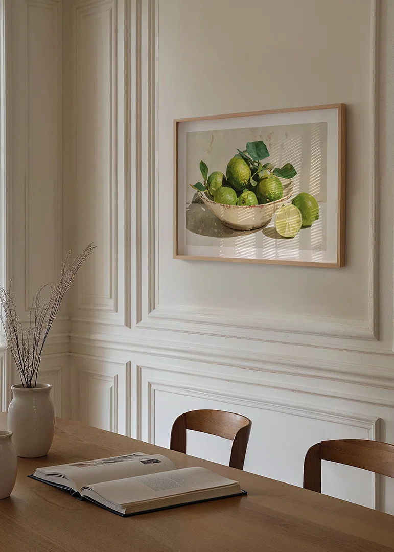 The freshness of lime captured in a timeless art form-12