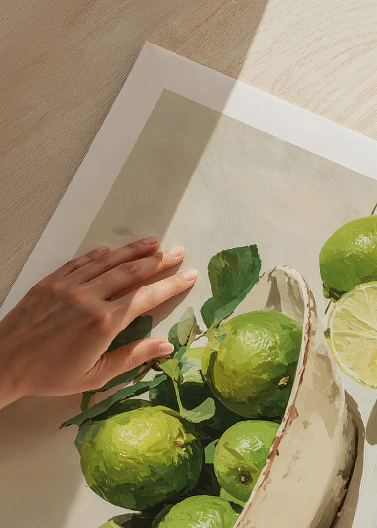 The freshness of lime captured in a timeless art form-12