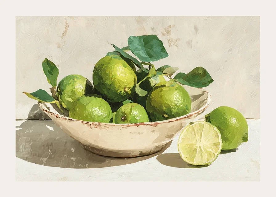 The freshness of lime captured in a timeless art form-12
