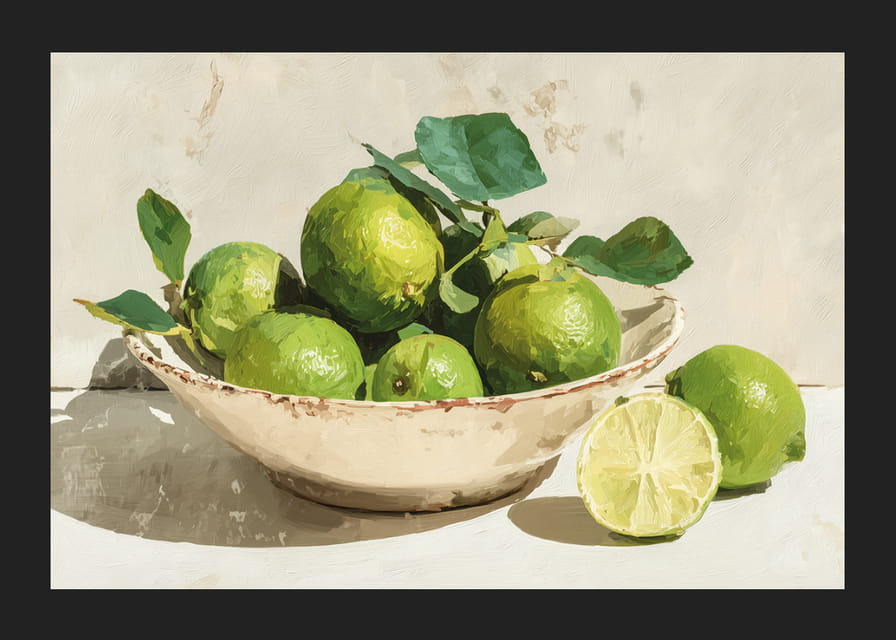 Fräschheten av lime fångad i en tidlös konstform-12