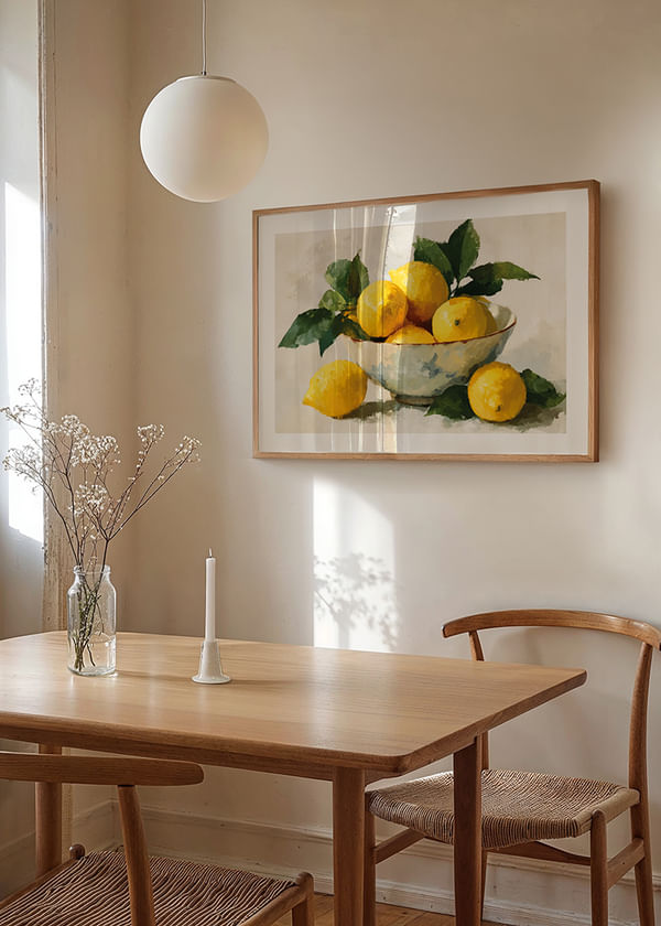 Poster Still Life Bowl With Lemon No2 crossfade