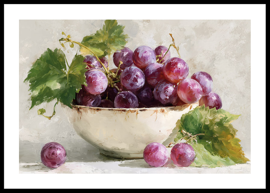 Juicy grapes in a bowl complete any room-12