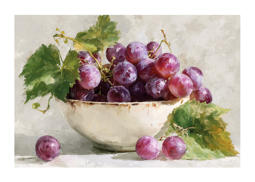 Juicy grapes in a bowl complete any room-12